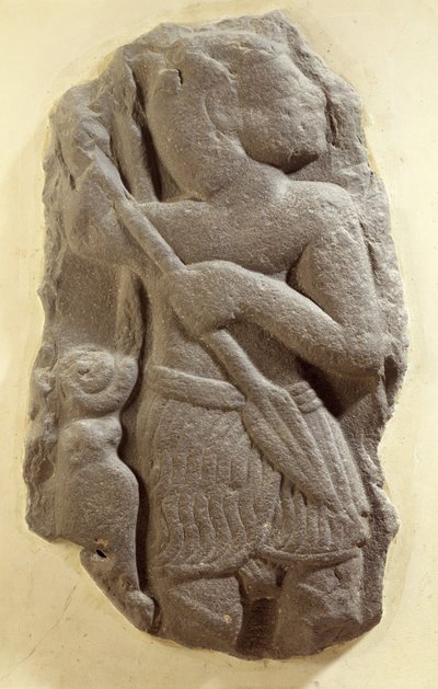 Moabitische stormgod, Shihan oud land van Moab, c.1100 v.Chr. (basalt) door Unbekannt