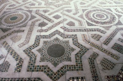 Mozaïekvloer in de kathedraal van Monreale, Sicilië door Unbekannt