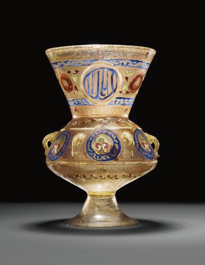 Moskee Lamp, Mamluk Egypte of Syrië, laat 14e - vroeg 15e eeuw door Unbekannt