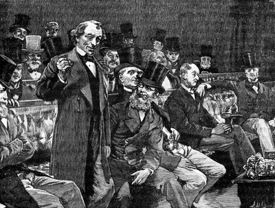 Mr Disraeli in het Lagerhuis door Unbekannter Künstler