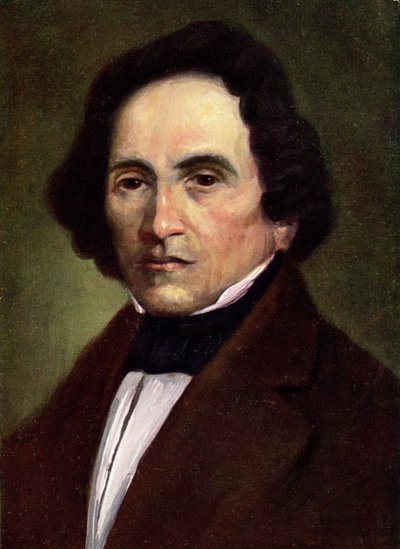 Muziek. De Duitse componist Giacomo Meyerbeer. Illustratie, Oostenrijk, ca. 1900 (ansichtkaart) door Unbekannter Künstler