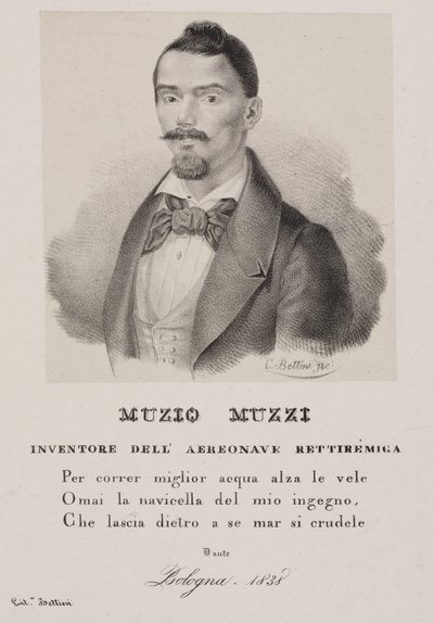Muzio Muzzi, Italiaanse ballonvaarder door Unbekannt