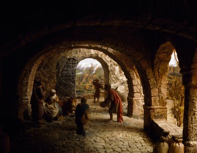 Geboorte, geboortediorama, Spanje, 20e eeuw door William M. Timlin