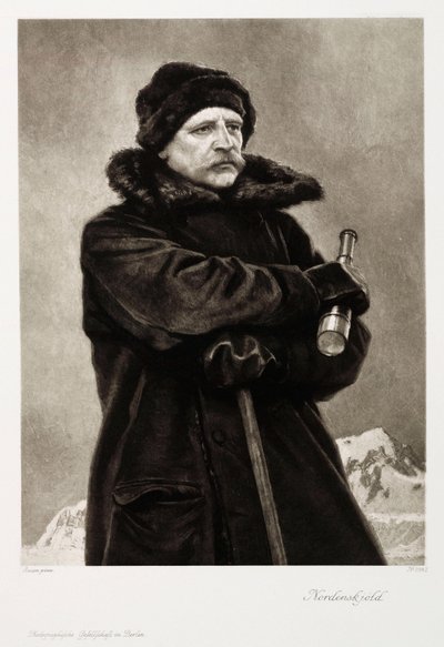 Nils Adolf Erik Nordenskjold, Zweedse geoloog en poolonderzoeker, ca. 1880s door Unbekannt