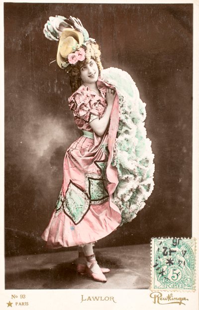 Oude ansichtkaart/Lawlor/Actrice door William M. Timlin