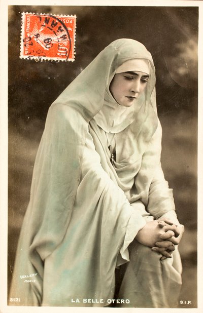 Oude ansichtkaart/De mooie Otero (Caroline Otero) door William M. Timlin