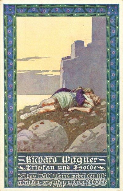 Opera Tristan en Isolde door Wagner door Unbekannter Künstler