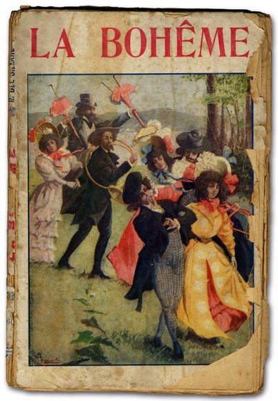 Opera libretto van La Boheme door Giacomo Puccini. 1896 door Unbekannter Künstler