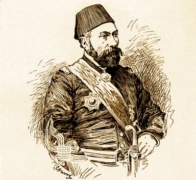 Osman Pasha (De verdediger van Plevna) door Unbekannter Künstler