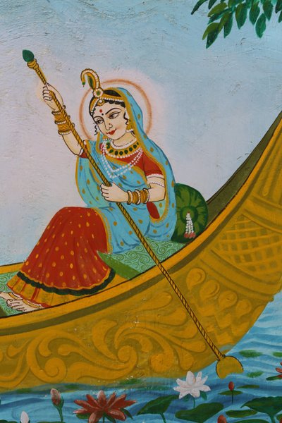 Schilderij van Sri Radha (Krishna