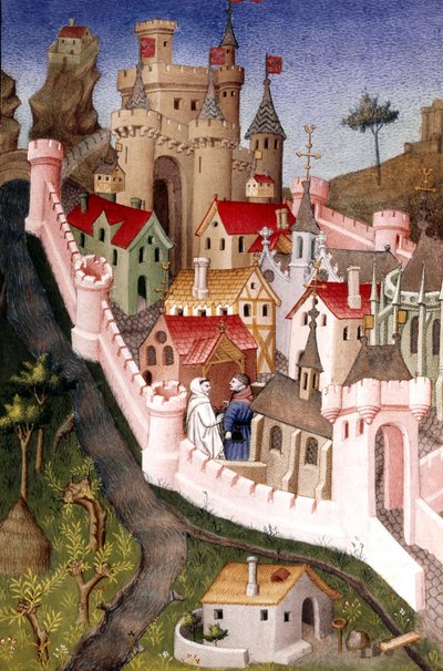 Paleis van de pausen in Avignon, Zuid-Frankrijk door Unbekannter Künstler