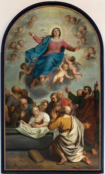 Parochiekerk (Heestert, Parochiekerk Onze-Lieve-Vrouw Hemelvaart). Interieur. door Unbekannter Künstler