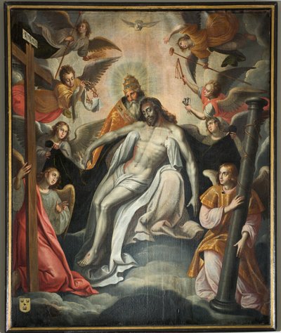 Parochiekerk Sint-Salvator. Interieur door Unbekannter Künstler