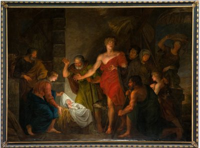 Parochiekerk Sint-Salvator. Interieur door Unbekannter Künstler