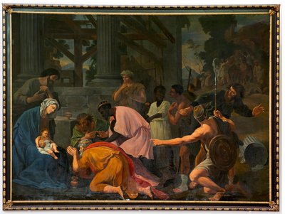 Parochiekerk Sint-Salvator. Interieur. Aanbidding der Wijzen. door Unbekannter Künstler