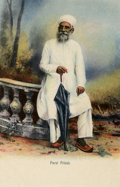 Parsi priester, Brits-Indië door Unbekannter Künstler