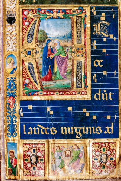 Piccolomini-bibliotheek: koorboek, cod. 14.P., ff. 2r met 