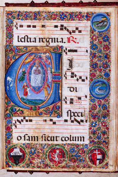 Piccolomini Bibliotheek: koorboek, cod. 15.Q., ff. 64r met 