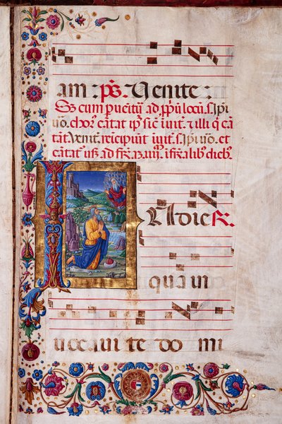 Piccolomini Bibliotheek: koorboek, cod. 7.G, ff. 40v met 