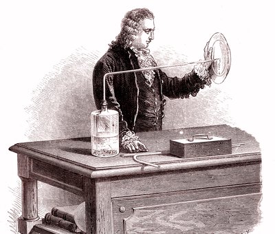 Pierre Joseph MACQUER doet een experiment door Unbekannter Künstler