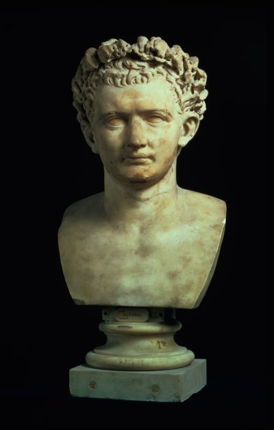 Portretbuste van Keizer Nero (37-68), na 75 AD door Unbekannt