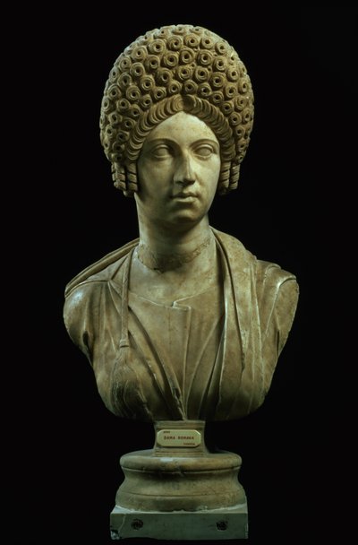 Portretbuste van een dame, Romeins, Flavische Dynastie, ca. 69-96 AD door Unbekannt