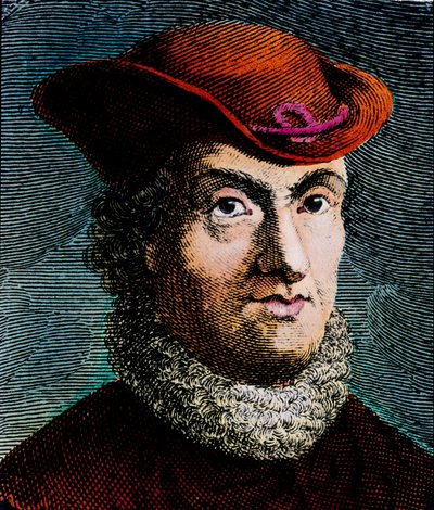 Portret van Baruch Spinoza, Nederlandse filosoof (gravure) door Unbekannter Künstler