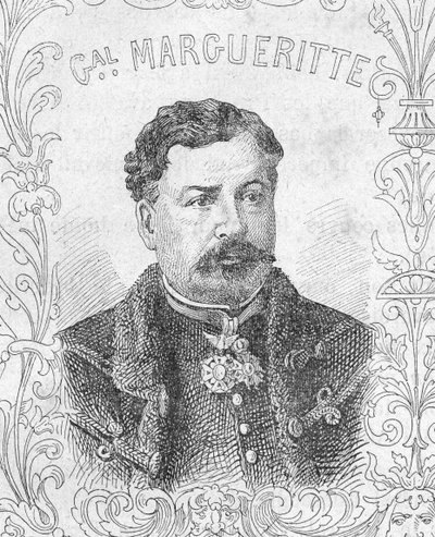 Portret van de Franse generaal Jean-Auguste Margueritte, Frans-Pruisische Oorlog door Unbekannter Künstler