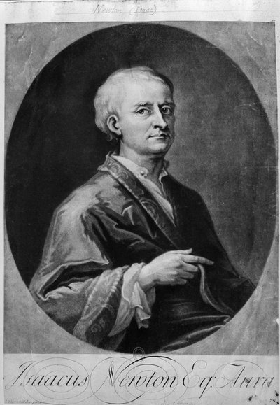 Portret van Isaac Newton (1642-1727) door William M. Timlin