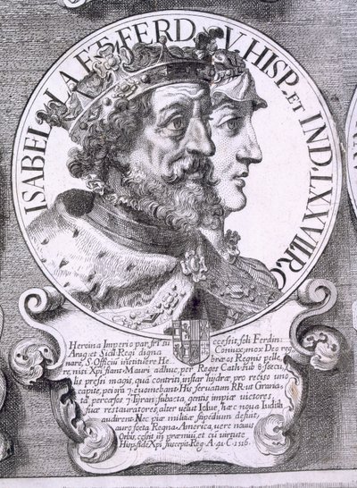Portret van Isabella I en Ferdinand V van Castilië door Unbekannt