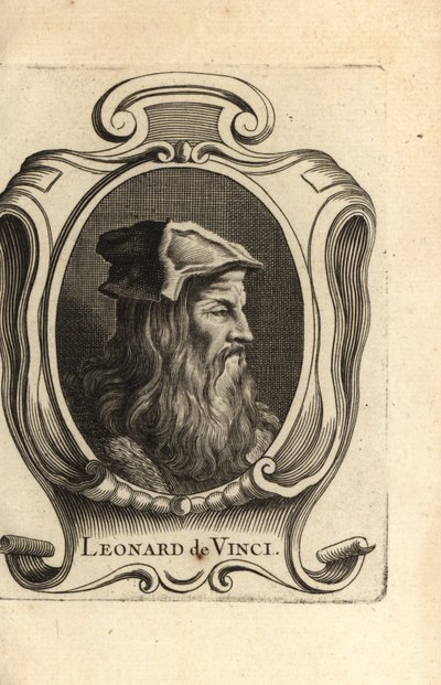 Portret van Leonardo da Vinci door Unbekannter Künstler