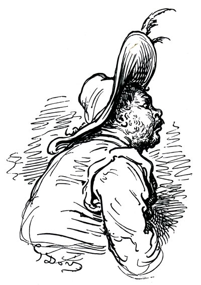 Portret van Sancho Panza door Unbekannter Künstler
