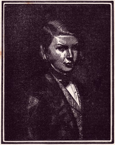 Portret van Victor Hugo (gravure) door Unbekannter Künstler