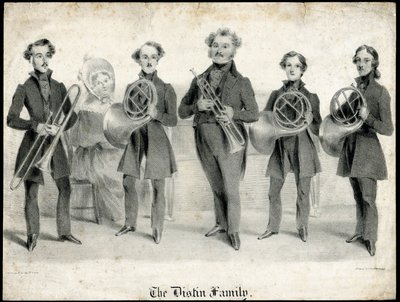Portret van de familie Distin door Unbekannt
