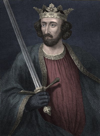 Portret van de Koning van Engeland Edward I door Unbekannter Künstler