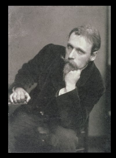 Portretfoto van Walter Crane (1845-1915) door Frederick Hollyer (1837-1933) 1886 door Unbekannt
