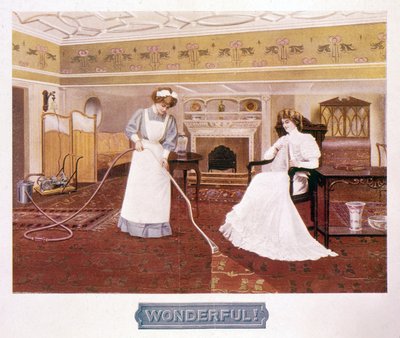 Poster ter promotie van de wonderen van een stofzuiger, ca. eind 19e eeuw door Unbekannt