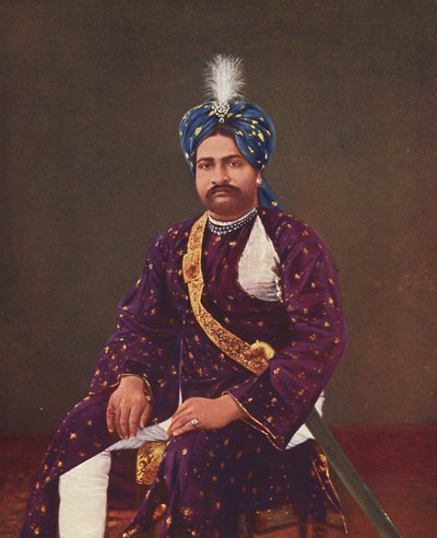 Prins Sher Zaman geboren in 1881; Prins en eerste zoon van Rasul Khan; Foto genomen in begin 1900; Junagadh; Gujarat; India door Unbekannter Künstler