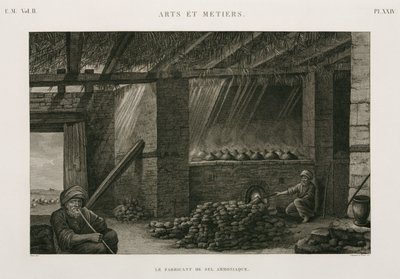 Proces, Chemisch Zoutammoniak maken, Egypte, ca. 1798 door Unbekannt