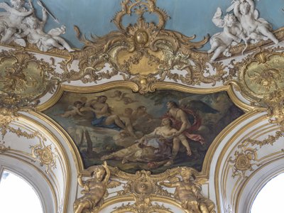Psyche is gebrekkig in de aanwezigheid van Venus. Charles Joseph Natoire (1700-1777) door Unbekannt