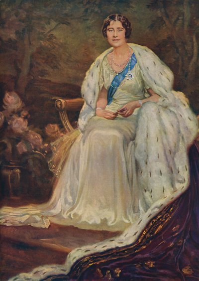 Koningin Elizabeth, gemalin van George VI door Unbekannter Künstler
