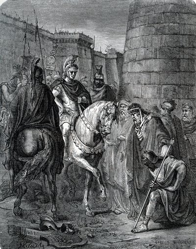 Quintus Caecilius Metellus Macedonicus (210-116 v.Chr.) in Griekenland na de Slag bij Scarpheia tegen de Achaeërs in 147 v.Chr. door Unbekannter Künstler