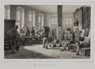 Grondstoffenverwerking, metallurgie verwerking van metaalerts, Duitsland, ca. 1851 door Unbekannt