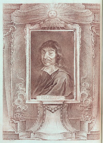 Rene Descartes, Franse filosoof en wiskundige, ca. 1630 door Unbekannt