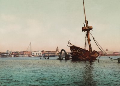 Resten van de USS Maine, Havana door Unbekannt