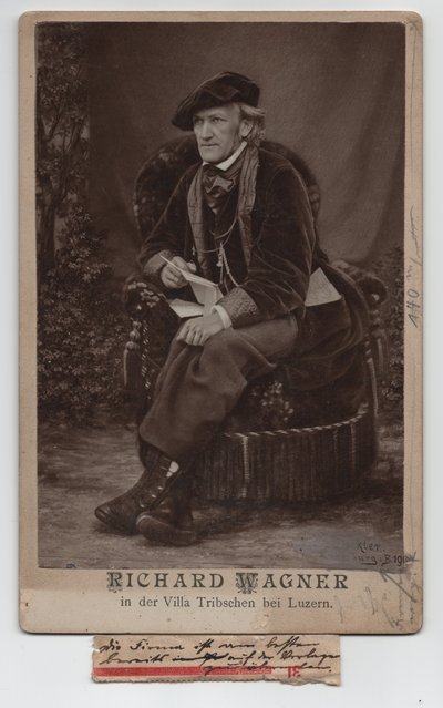 Richard Wagner (1813-1883) (1868, foto) door Unbekannter Künstler