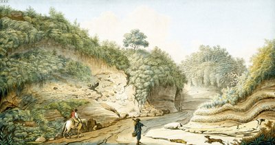 Weg van de Grot van Pausilipo naar Pianura, Koninkrijk Napels, c.1767 door Unbekannter Künstler