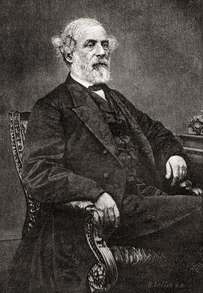 Robert Edward Lee, uit The Century Magazine, gepubliceerd 1887 (gravure) door Unbekannt