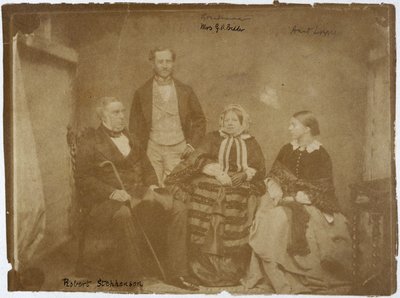 Robert Stephenson, Engelse werktuigbouwkundig en civiel ingenieur, en familie, circa 1850s door Unbekannt