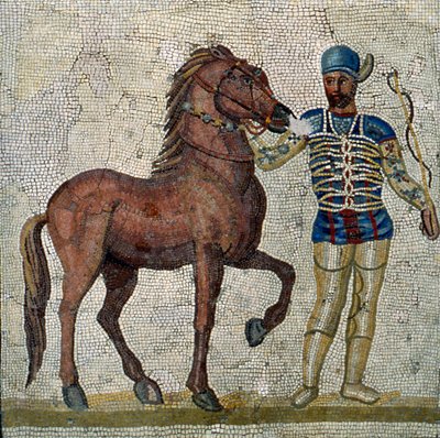 Romeinse wagenmenner, ca. 2e-3e eeuw na Christus door Unbekannt